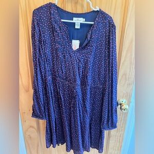 Vineyard Vines Long Sleeve Drawstring Dress